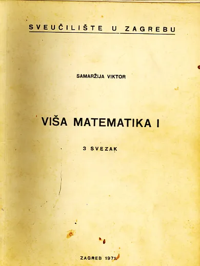 Viša matematika I (3. svezak)
