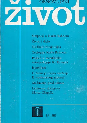 Obnovljeni život, broj 3-4/1985