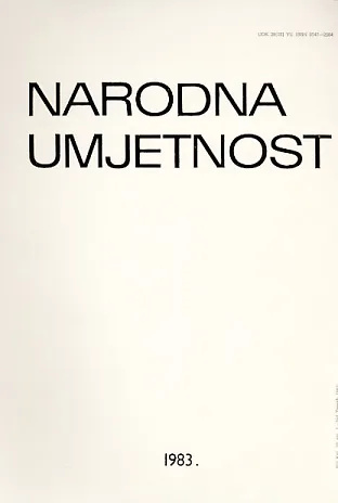 Narodna umjetnost knjiga 20/1983