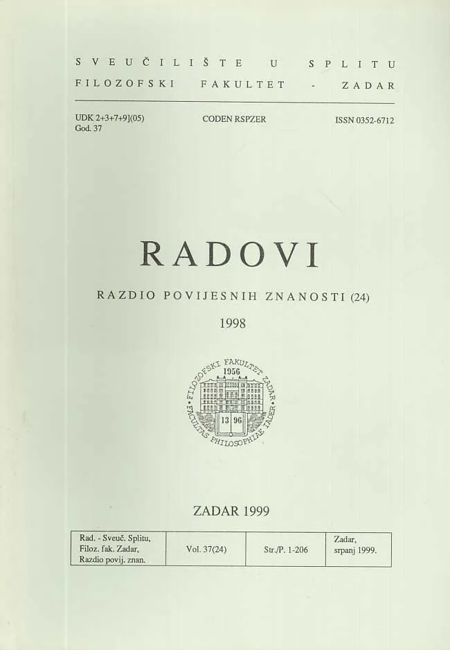 Radovi, god.37, sv.37 (1998)