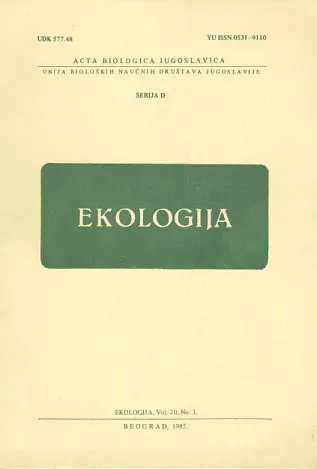 Ekologija - Vol. 20, No. 1. (serija D)