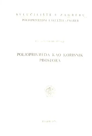 Poljoprivreda kao korisnik prostora