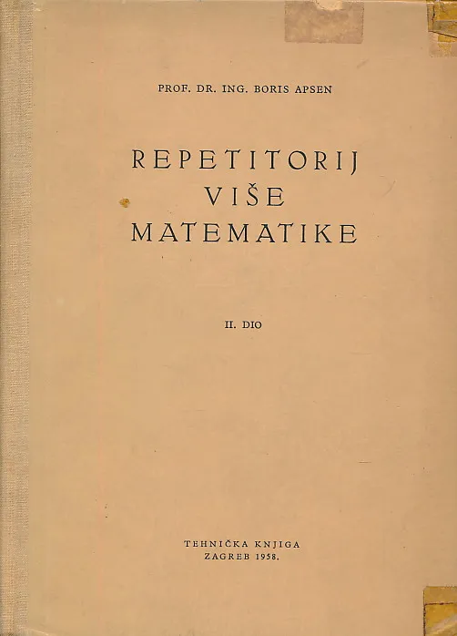 Repetitorij više matematike II. dio