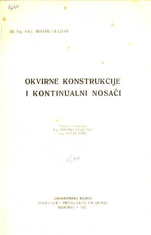 Okvirne konstrukcije i kontinualni nosači