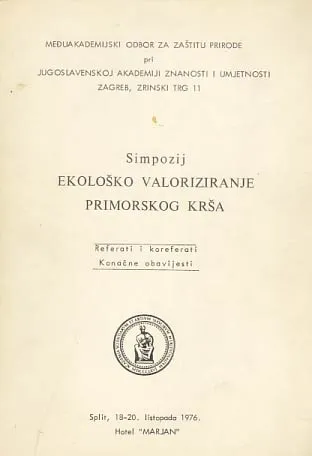Ekološko valoriziranje primorskog krša - simpozij