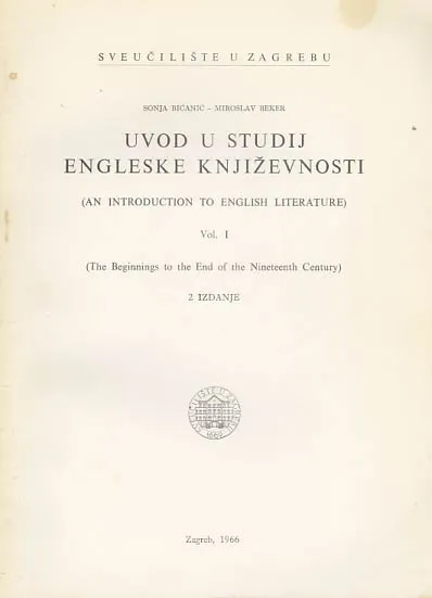 Uvod u studij engleske književnosti vol. 1