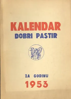 Kalendar Dobri pastir 1953