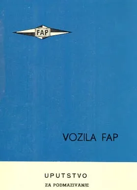 Vozila FAP - uputstvo za podmazivanje