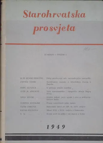 Starohrvatska prosvjeta, III serija 1/1949
