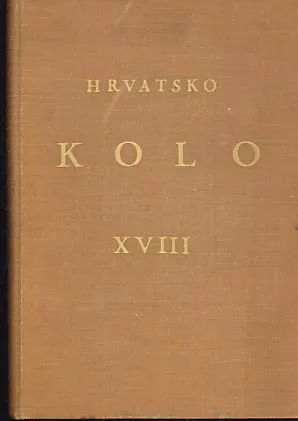 Hrvatsko kolo, knjiga XVIII/1937