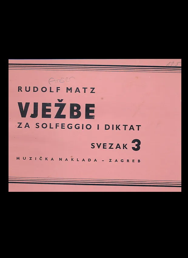 Vježbe za solfeggio i diktat, sv. 3