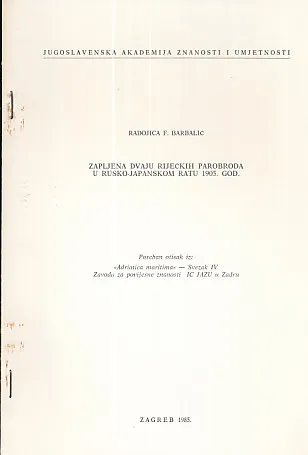 Zapis dvaju riječkih parobroda u rusko-japanskom ratu 1905. godine