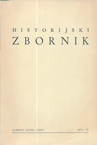 Historijski zbornik, 1970-1971