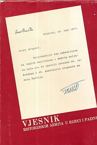 Vjesnik historijskih arhiva u Rijeci i Pazinu, sv. XXI/1977