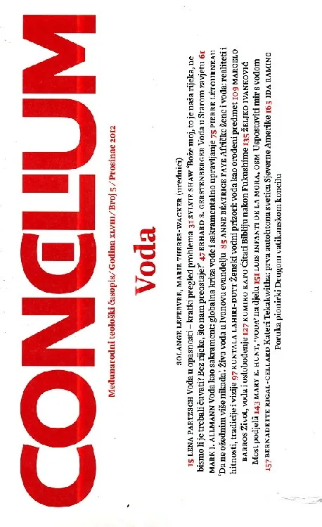 Concilium 5/2012 Voda