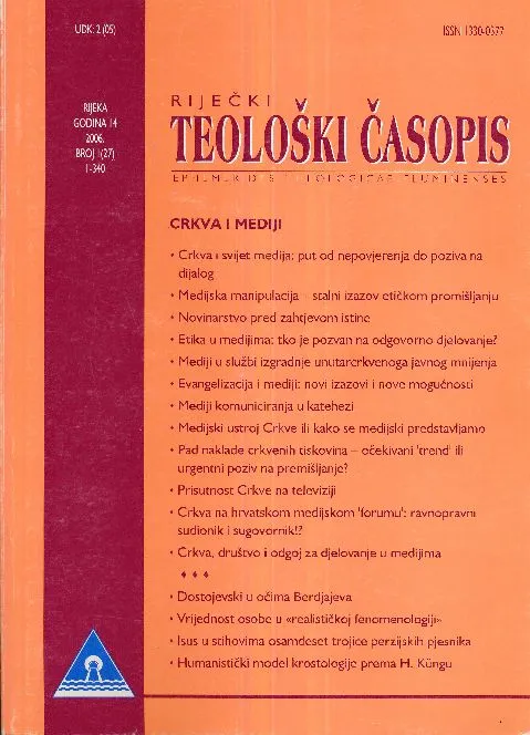 Riječki teološki časopis, br. 1/2006