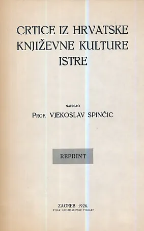 Crtice iz književne kulture Istre