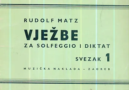 Vježbe za solfeggio i diktat, sv. 1