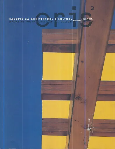 Oris, časopis za arhitekturu i kulturu, br. 3/1999