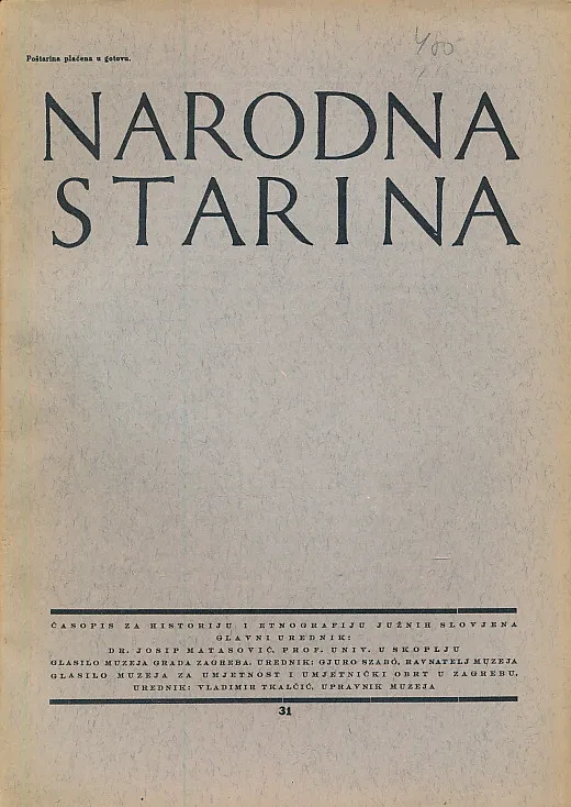 Narodna starina 31/1933