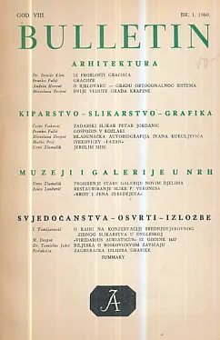 Bulletin JAZU 1/1960