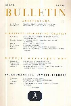 Bulletin JAZU 3/1959