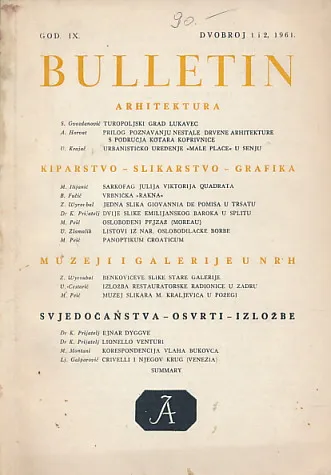 Bulletin JAZU 1-2/1961