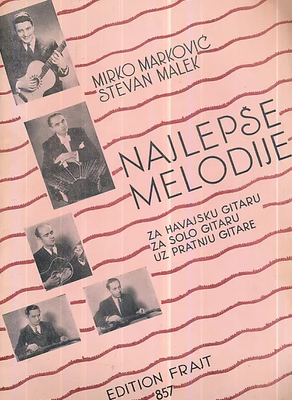 Najlepše melodije za havajsku gitaru, za solo gitaru, uz pratnju gitare