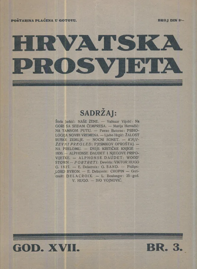 Hrvatska prosvjeta br. 3/1930