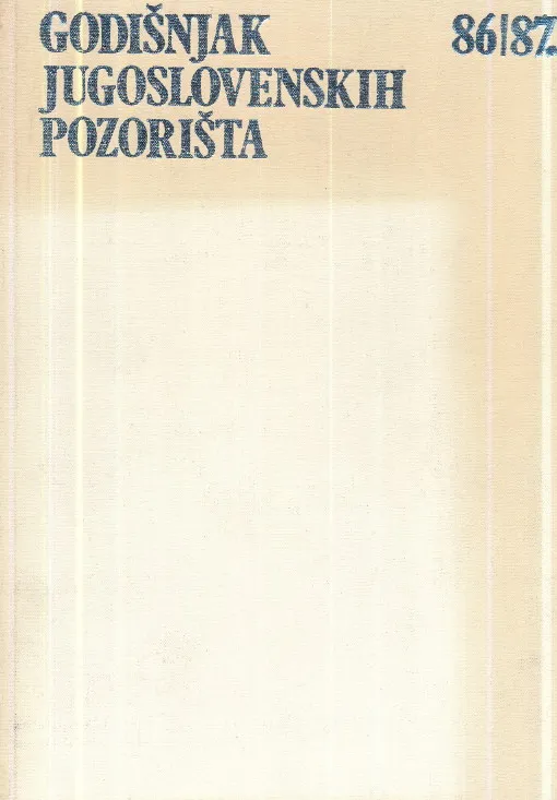 Godišnjak jugoslavenskih kazališta 1986/1987.