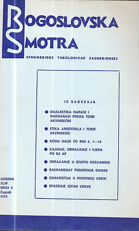 Bogoslovska smotra, br. 4/1974