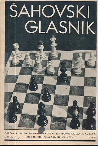 Šahovski glasnik br. 1/1935
