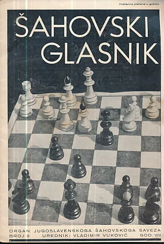 Šahovski glasnik br. 9/1936