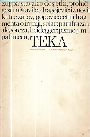 Teka br. 1 / 1972