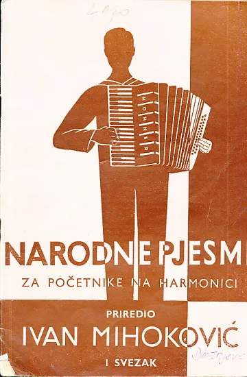 Narodne pjesme za početnike na harmonici, I. svezak