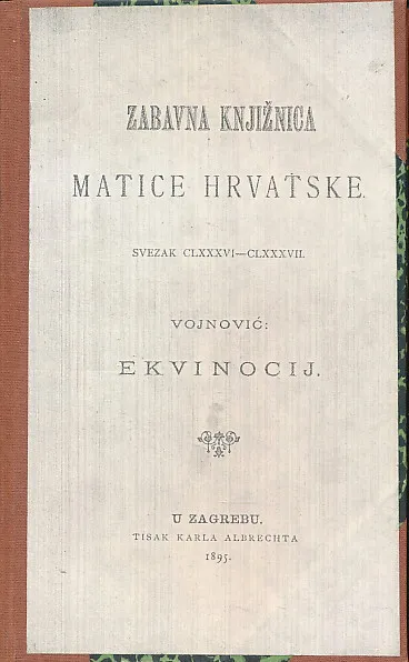 Ekvinocij : drama u četiri prikaza