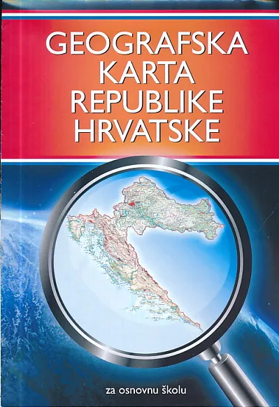 Geografska karta Republike Hrvatske za osnovnu školu