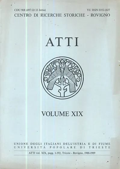 Atti, volume XIX