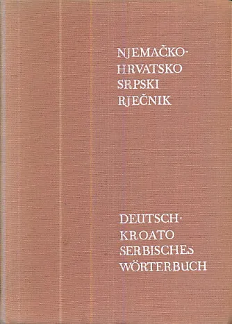 Njemačko-hrvatskosrpski rječnik