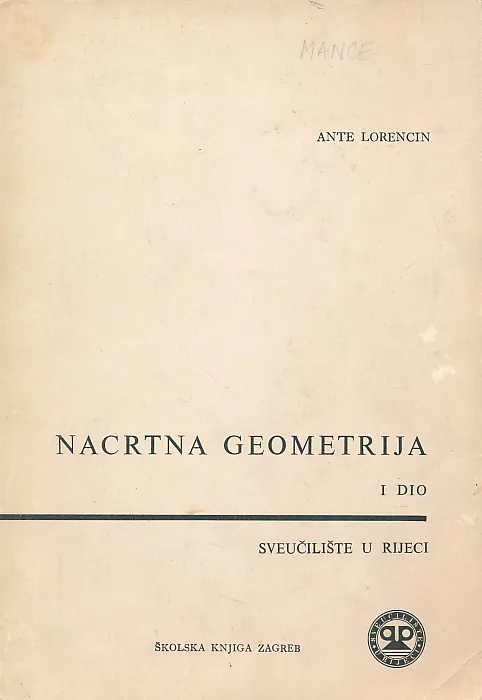 Nacrtna geometrija I dio