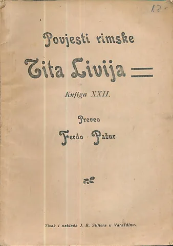 Povjesti rimske Tita Livija, knjiga XXII.
