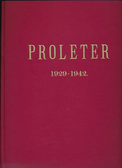 Proleter 1929 - 1942.