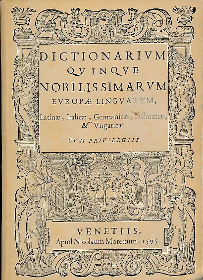 Rječnik pet najuglednijih evropskih jezika