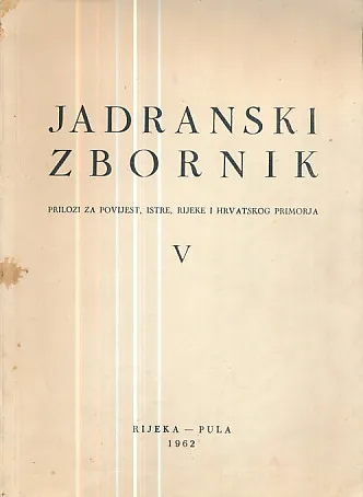 Jadranski zbornik 5/1961-1962.