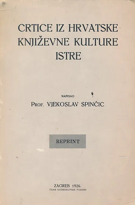 Crtice iz hrvatske književne kulture Istre