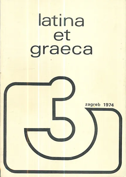 Latina et graeca, br. 3/1974