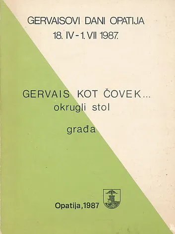 Gervais kot čovek... okrugli stol : građa