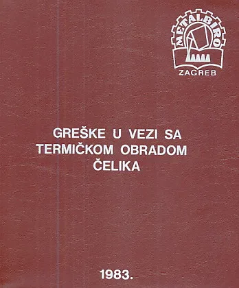 Greške u vezi sa termičkom obradom čelika 1983.