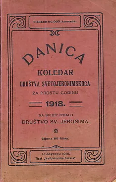 Danica - koledar društva svetojeronimskoga 1918