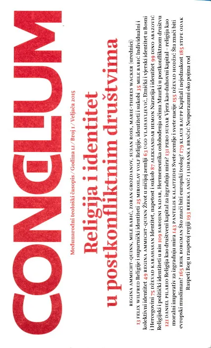 Concilium 1/2015 - Religija i identitet u postkonfliktnom društvu